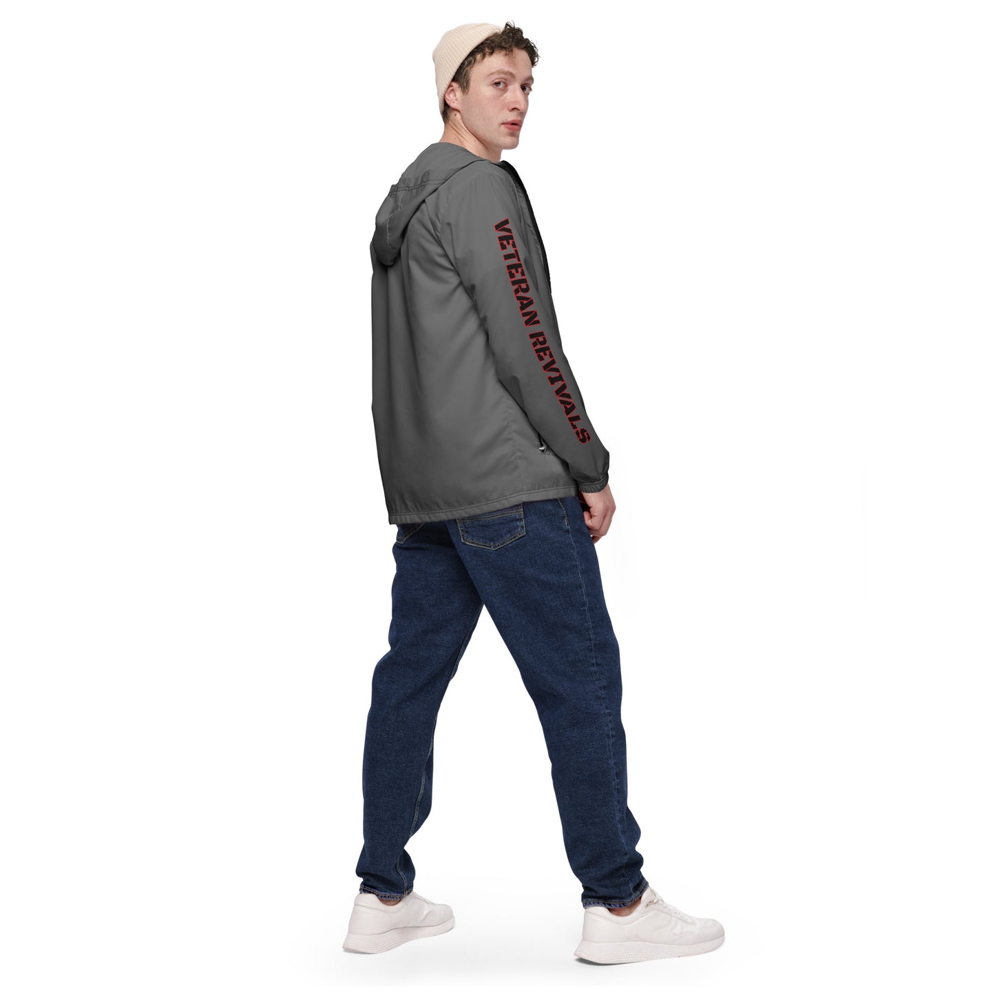 Subdued Flag Grey Windbreaker
