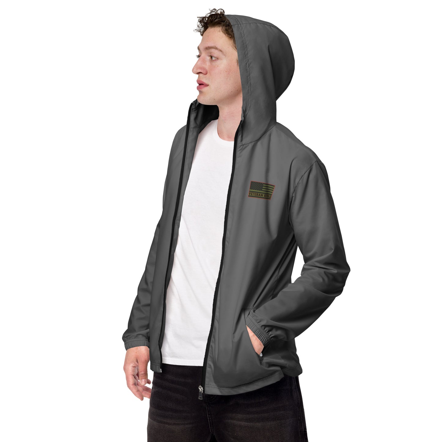 Subdued Flag Grey Windbreaker